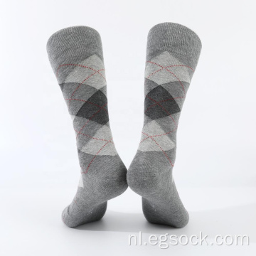 jacquard sokken met geometrisch patroon voor heren